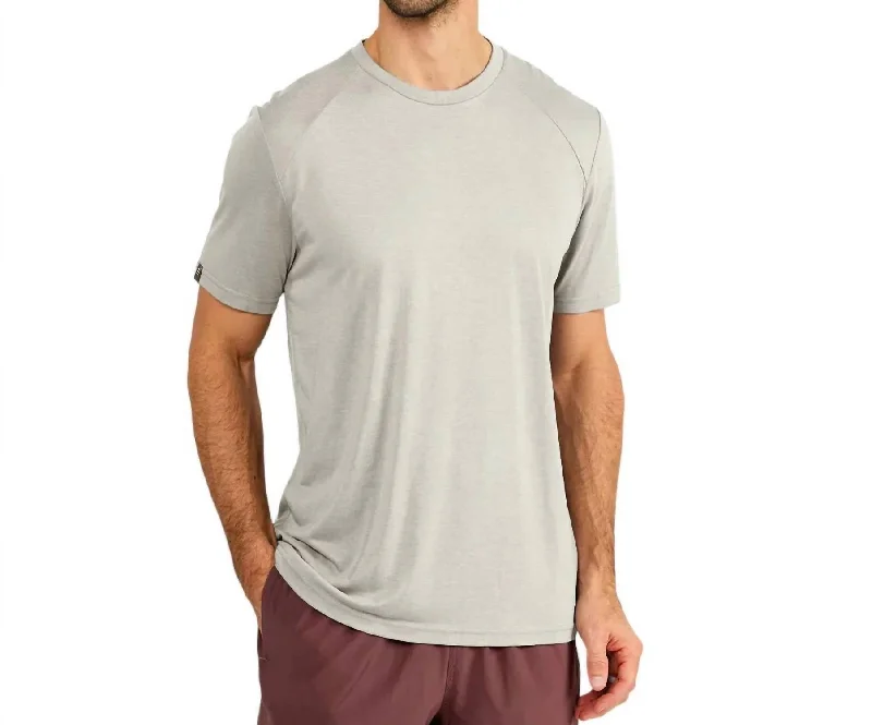 Bamboo Lightweight Short Sleeve In Sandstone