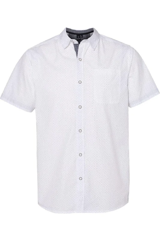 Burnside Peached Printed Poplin Short Sleeve Shirt