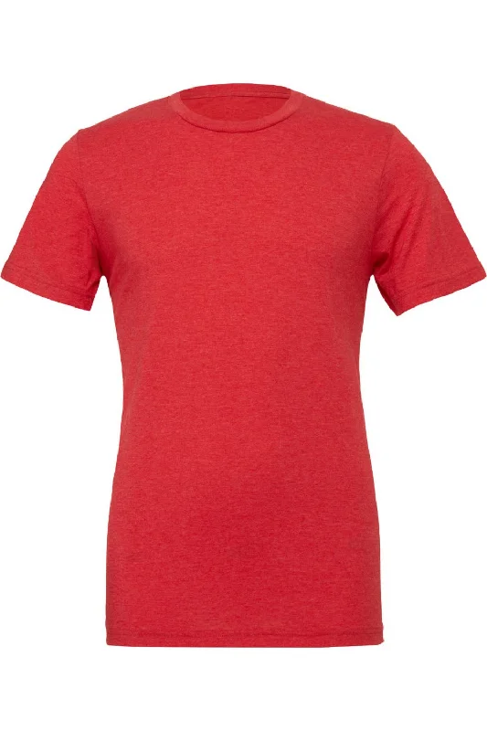 Canvas Mens Triblend Crew Neck Plain Short Sleeve T-Shirt