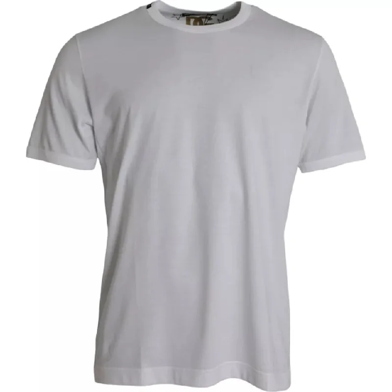 Dolce & Gabbana  Cotton Round Neck Short Sleeves Men's T-shirt