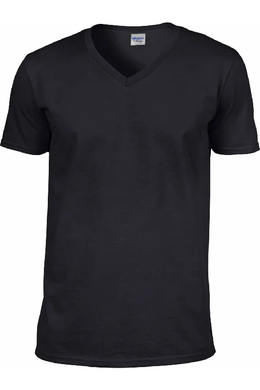 Gildan Mens Soft Style V-Neck Short Sleeve T-Shirt