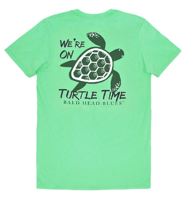 Island Tee - Short Sleeve Turtle Time - Clover Green