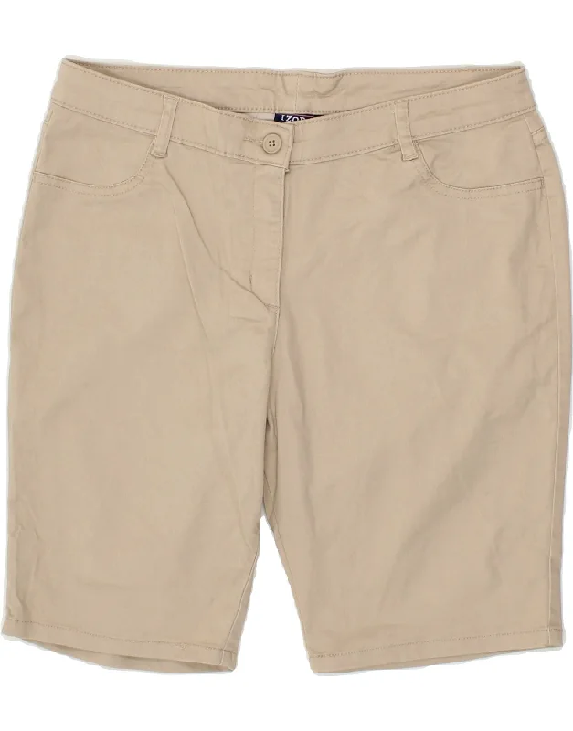 IZOD Girls Casual Shorts 12-13 Years W30 Beige Cotton