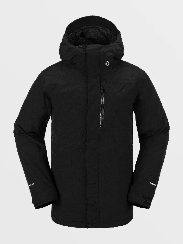 Mens L Insulated Gore-Tex Jacket - Black