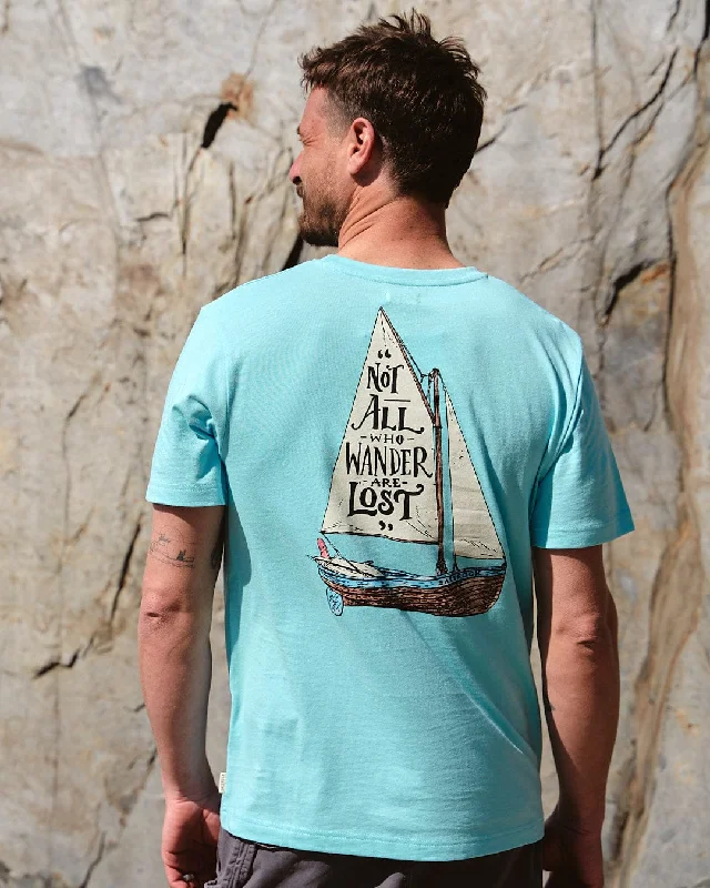 Lost Ships - Mens Short Sleeve T-Shirt - Turquoise