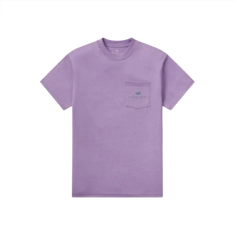 Men's Posted Pelican Seawash Short Sleeve Tee In Washed Berry