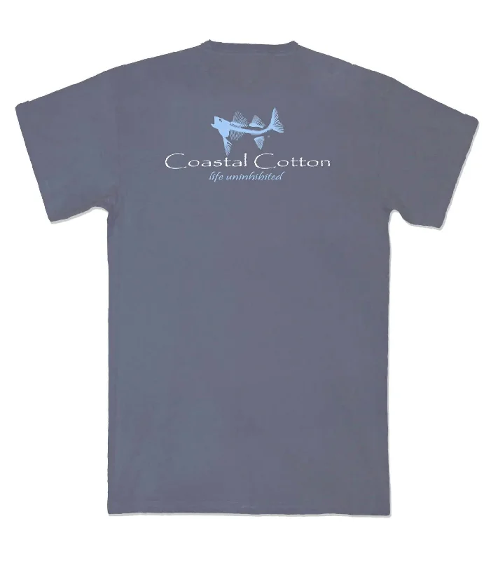 Men's Signature Short Sleeve Tee In Slate Blue