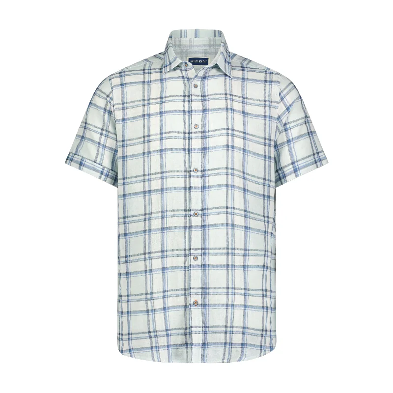 Multicolor Plaid Short Sleeve Shirt