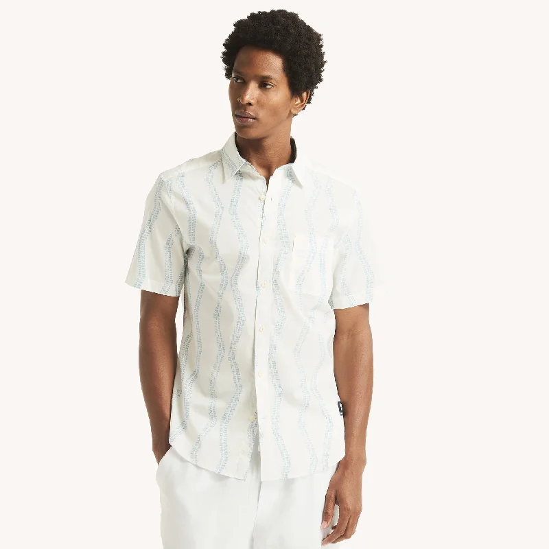 Nautica Mens Nautica Jeans Co. Printed Short-Sleeve Shirt