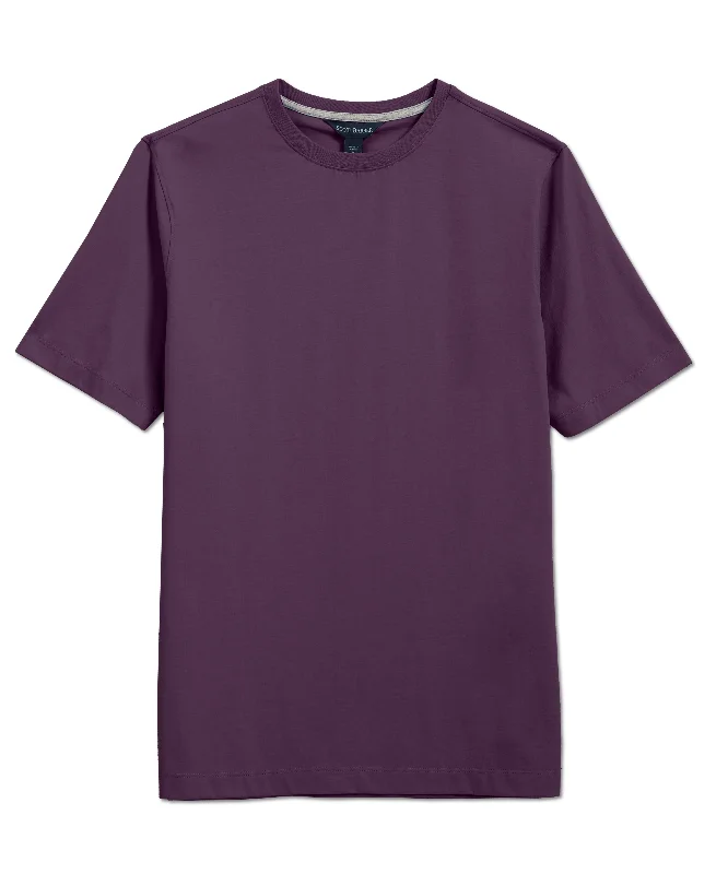 Pima Cotton Short Sleeve Crew Tee, Grape