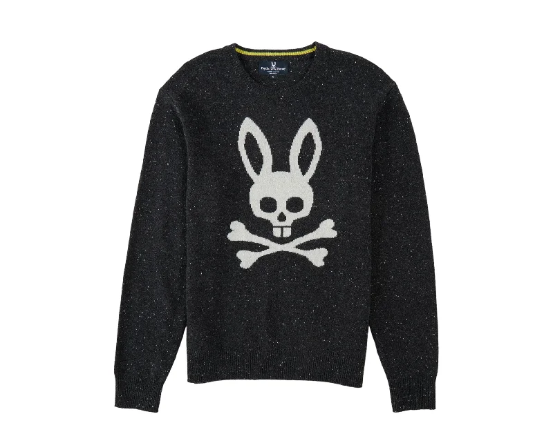 Psycho Bunny Men's Vandam Wool Sweater Black B6E984U1WO-BLK