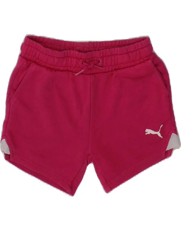 PUMA Girls Sport Shorts 4-5 Years  Pink