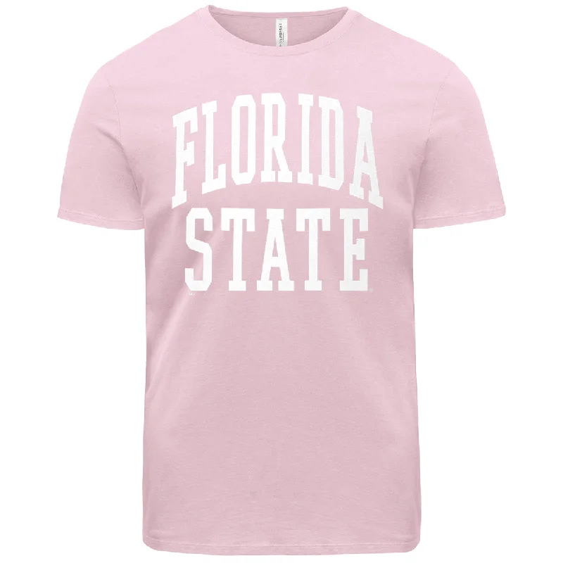 Ragz Adult/Unisex Florida State Short Sleeve T-shirt - Pink