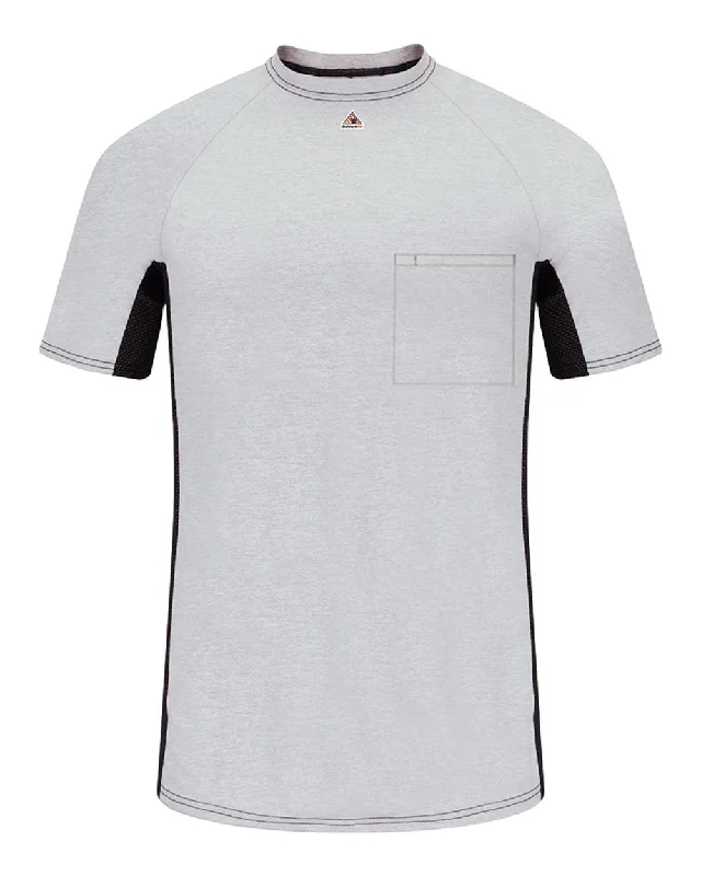 Short Sleeve FR Two-Tone Base Layer with Concealed Chest Pocket- EXCEL FR