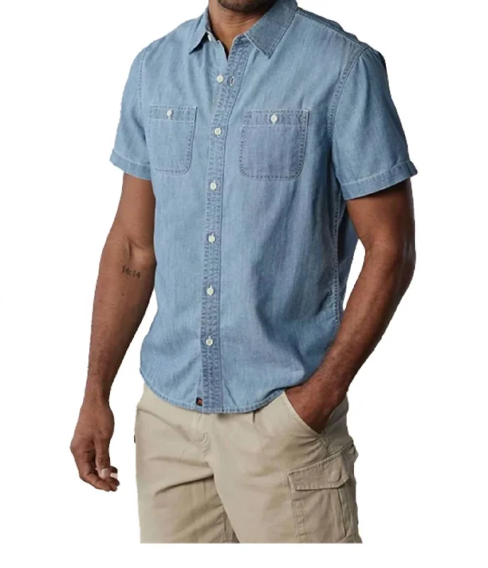 Short Sleeve Shirt In Chambray