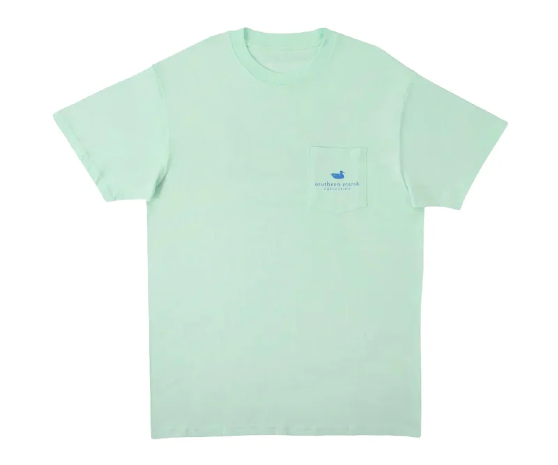 Unisex Marlin Motoring Short Sleeve Tee In Honeydew