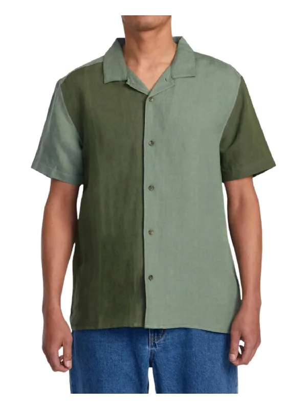 Vacancy Short Sleeve Woven Shirt In Surplus