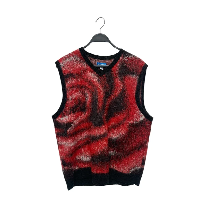 MARKET/Vest/XL/Cotton/RED/MARKET SWEATER VEST