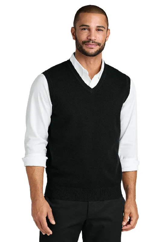 Port Authority Mens Easy Care V-Neck Sweater Vest - Deep Black - COMING SOON