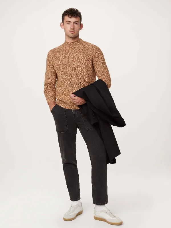 The Mock Neck Sweater in Pumpkin Spice