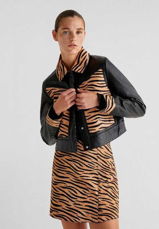 ZEBRA LEATHER JACKET