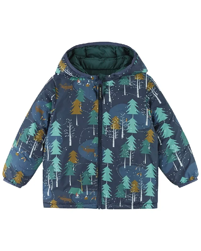 Andy & Evan Reversible Hooded Puffer Jacket