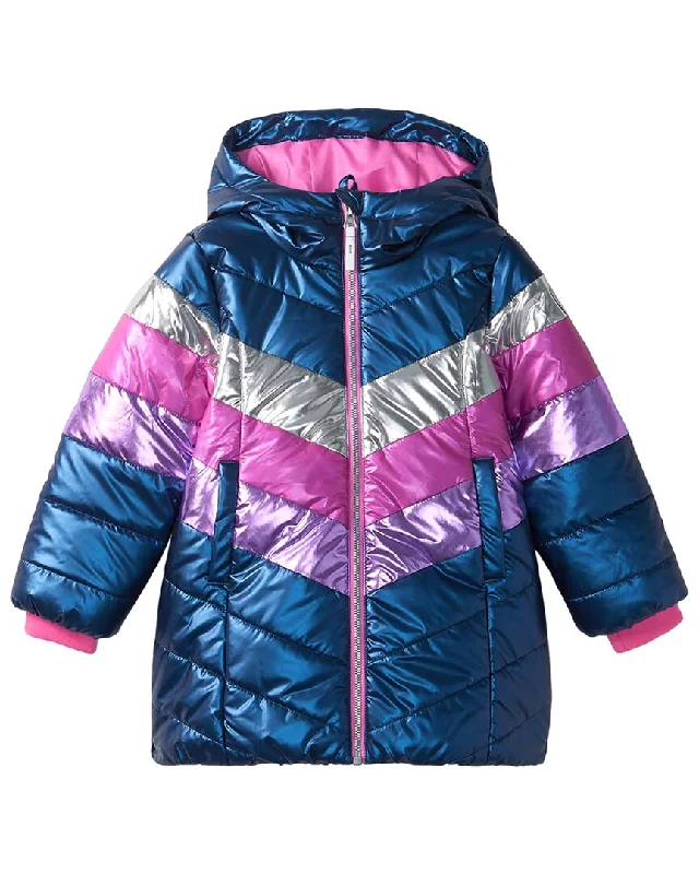 Hatley Rainbow Shimmer Puffer Jacket