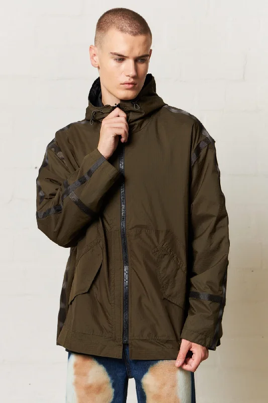 Introspec Jacket Army Green Tech Ripstop