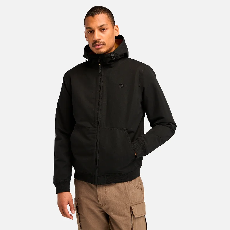 Men's Workwear Water-Repellent Hooded Bomber Jacket