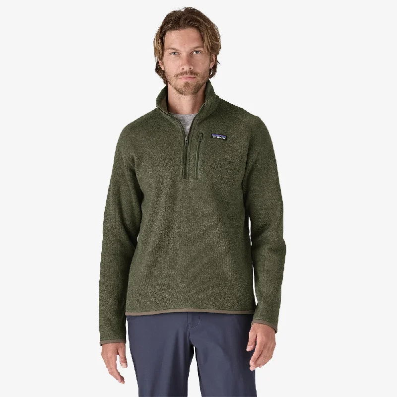 Men's Better Sweater Quarter-Zip Fleece - Industrial Green