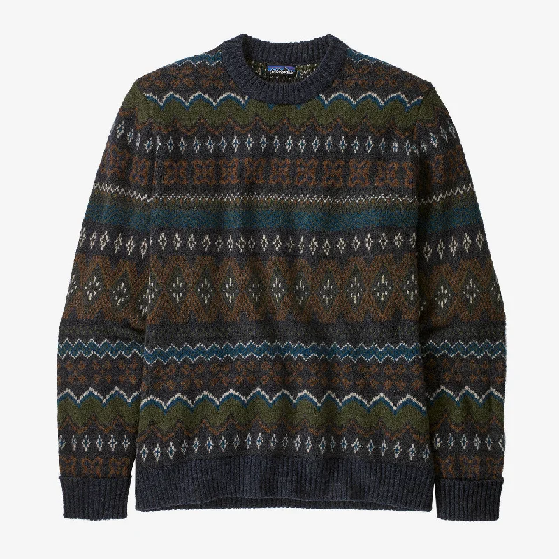 Men's Recycled Wool-Blend Sweater - Helmsman: Smolder Blue