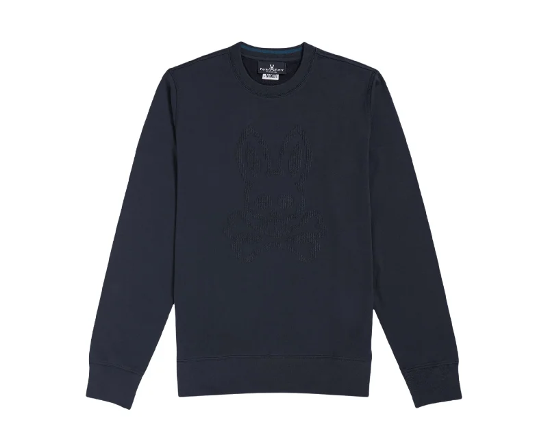 Psycho Bunny Siddick Logo Navy Sweatshirt B6S226Q1FT-NVY