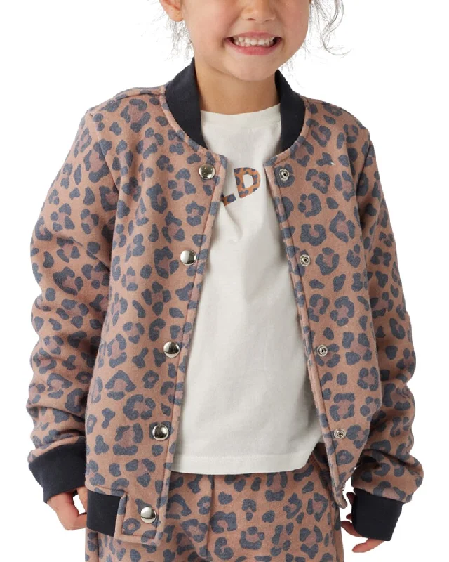 Sol Angeles Leopard Bomber Jacket