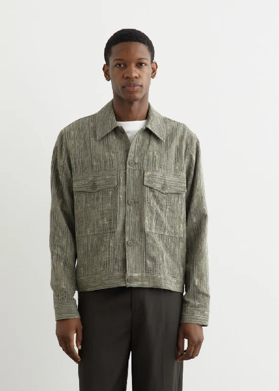 Stereo Jacquard Work Jacket