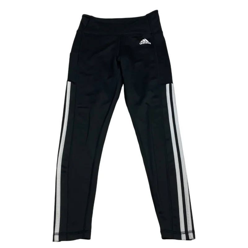 Athletic Leggings By Adidas In Black, Size: S