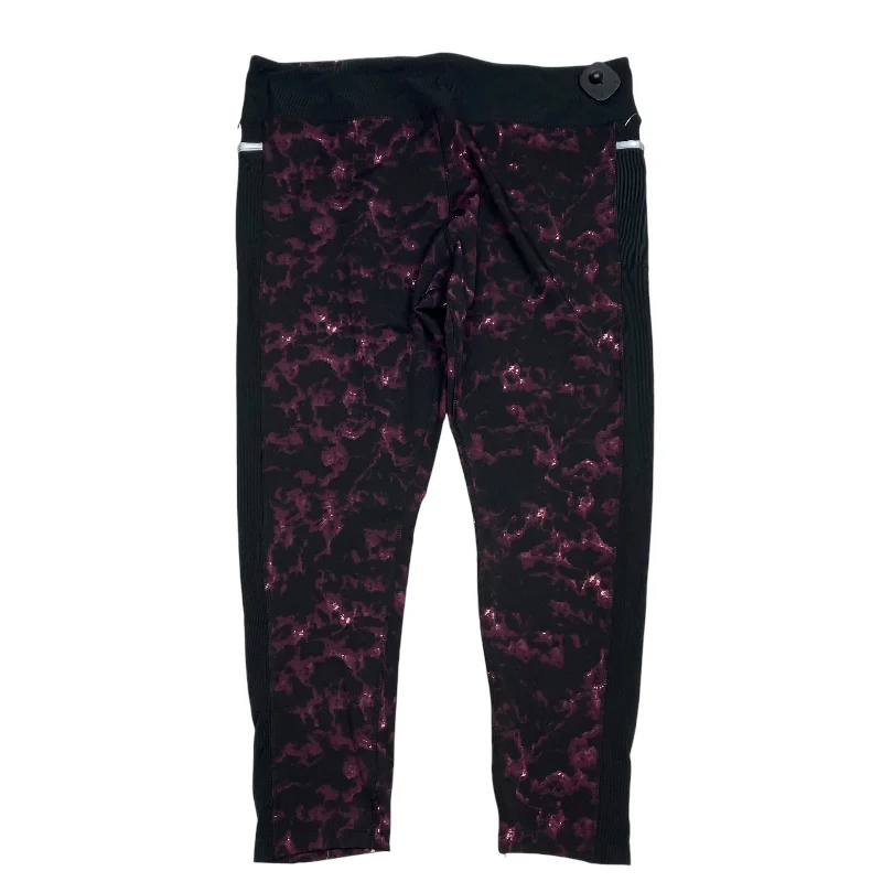 Athletic Leggings By JGX In Purple, Size: 3x