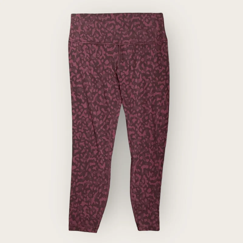 Athletic Leggings By Lululemon In Animal Print, Size: 10