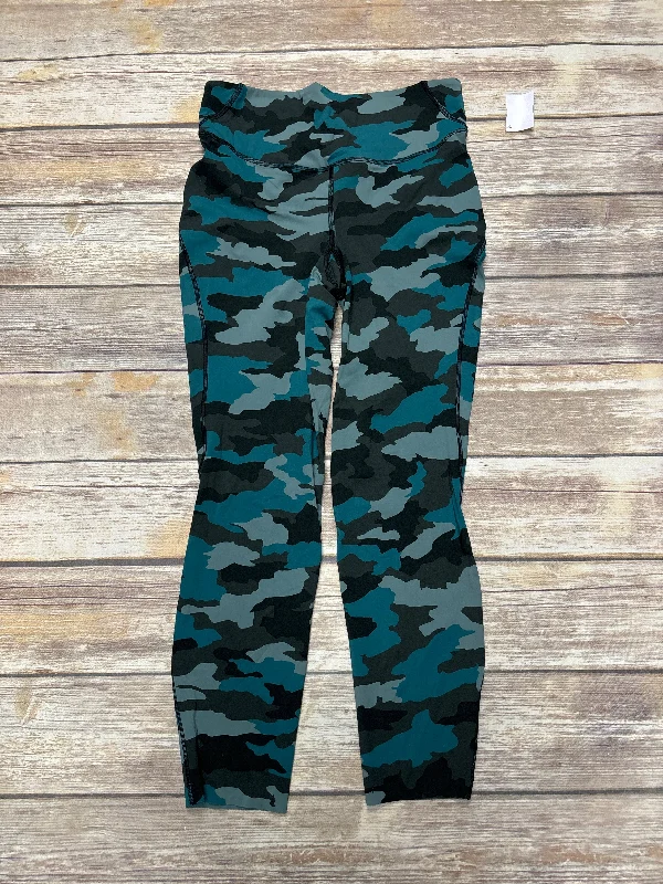 Athletic Leggings By Lululemon In Camouflage Print, Size: 8