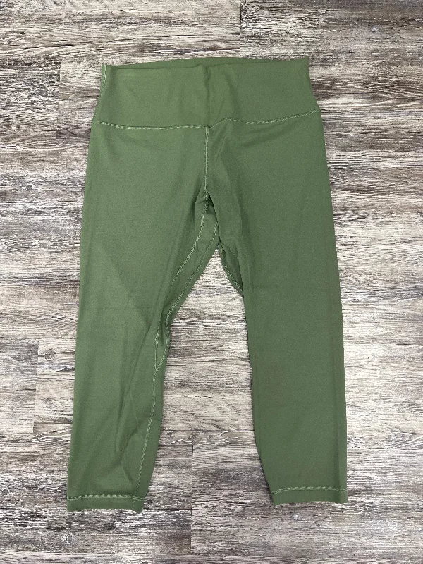 Athletic Leggings By Lululemon In Green, Size: 14