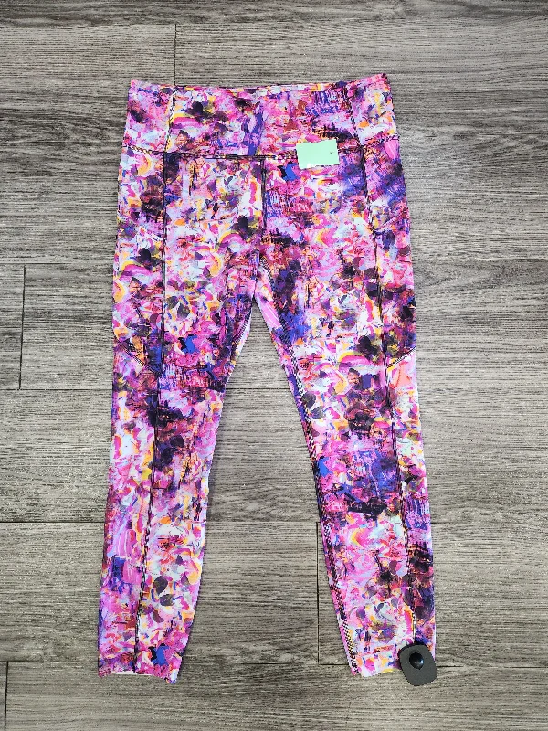 Athletic Leggings By Lululemon In Multi-colored, Size: 10