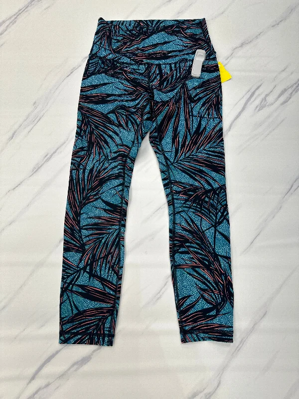 Athletic Leggings By Lululemon In Tropical Print, Size: 6