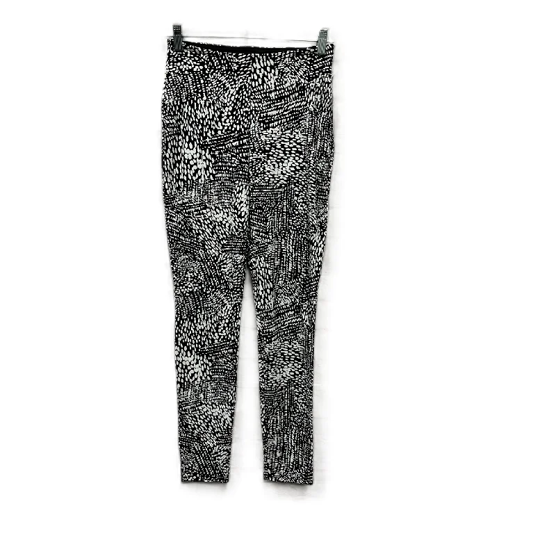 Athletic Leggings By Lysse In Black & White, Size: M