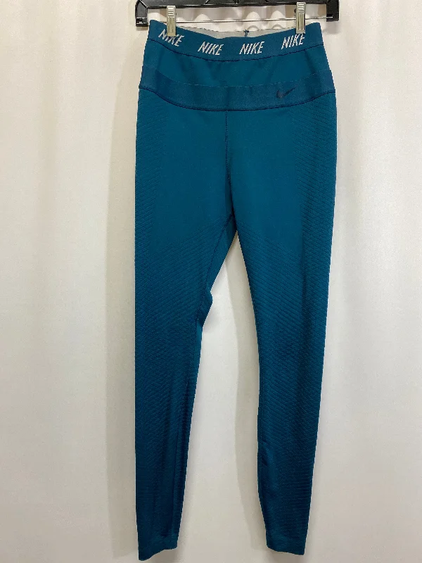 Athletic Leggings By Nike In Blue, Size: S