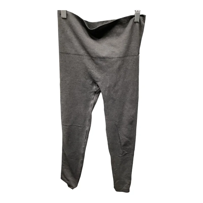 Athletic Leggings By Spanx In Grey, Size: M