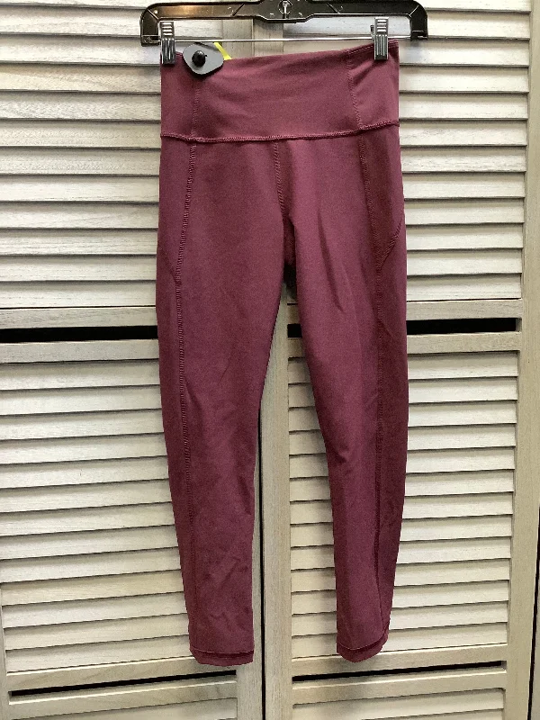 Athletic Leggings By Under Armour In Purple, Size: S