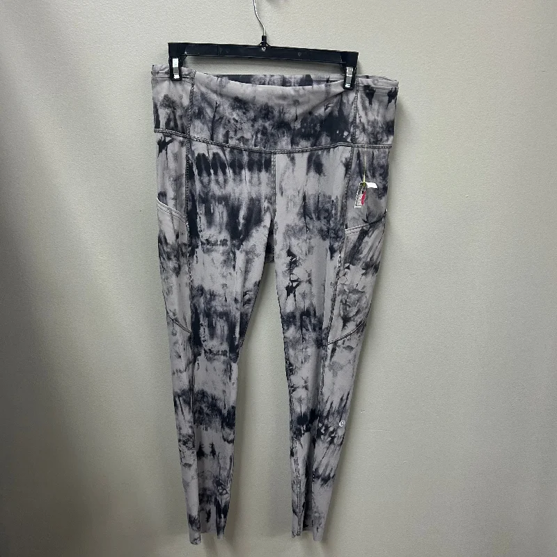 Athletic Leggings Capris By Lululemon In Tie Dye Print, Size: 10