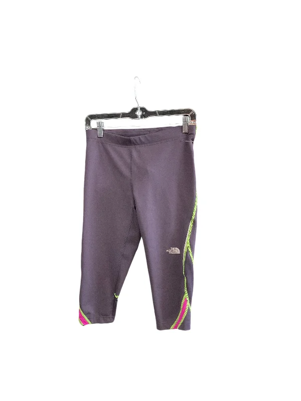 Athletic Leggings Capris By The North Face In Purple, Size: M