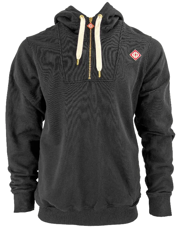 Casablanca Quarter Zip Sweatshirt in Black