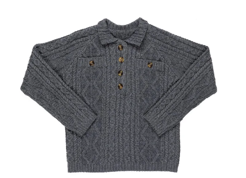 Kipp Charcoal Cable Sweater