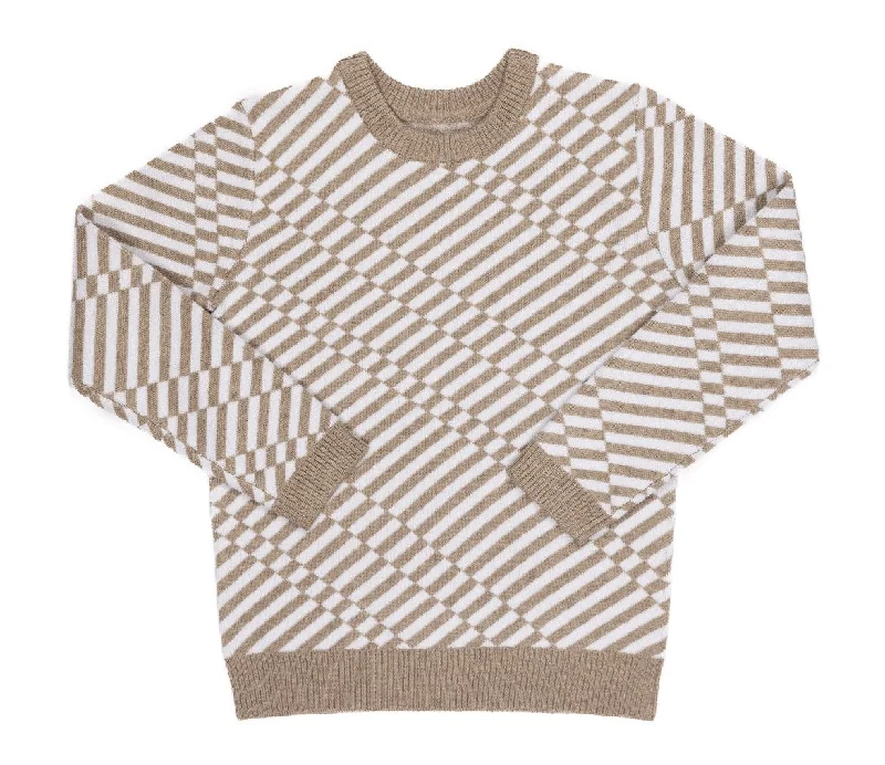 Kipp Cocoa Retro Pattern Sweater